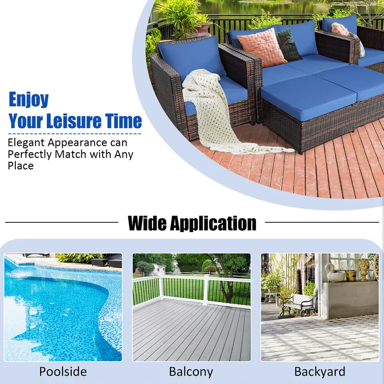 6 - Person Outdoor Seating Group with Cushions