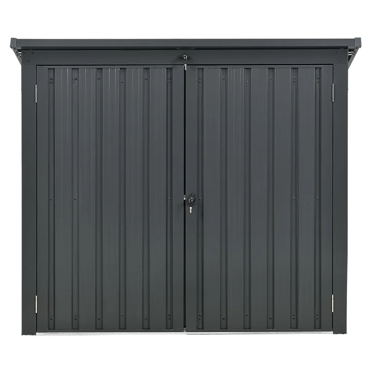 5 ft. 2 in. W x 3 ft. 4 in. D Metal Horizontal Garbage Shed