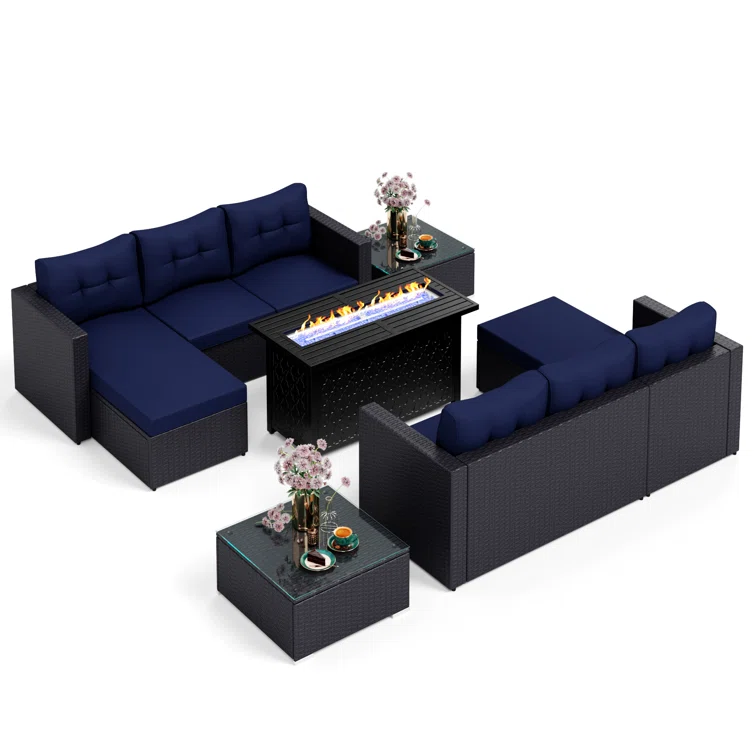 Alyah 6 - Person Outdoor Seating Group with Cushions