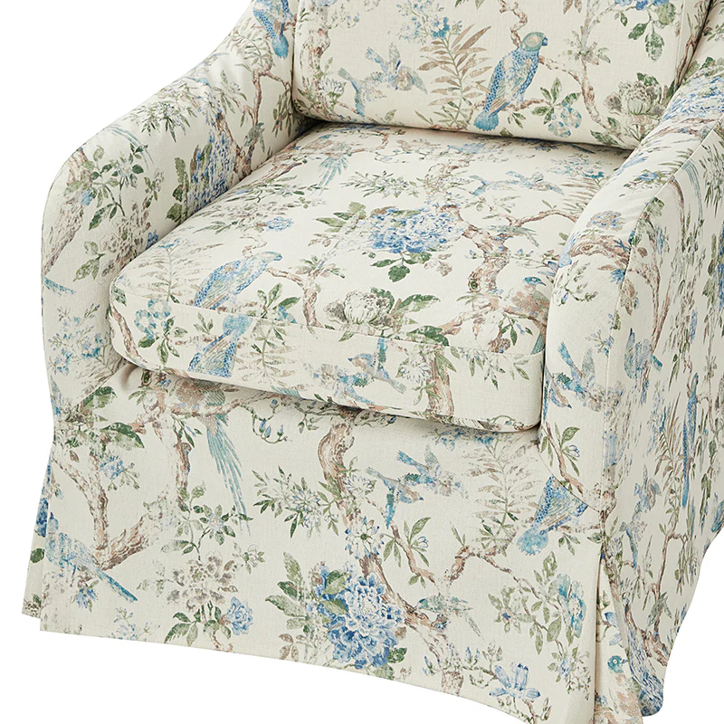 Bertram Claas 360 Degree Swivel Chair With Slipcover