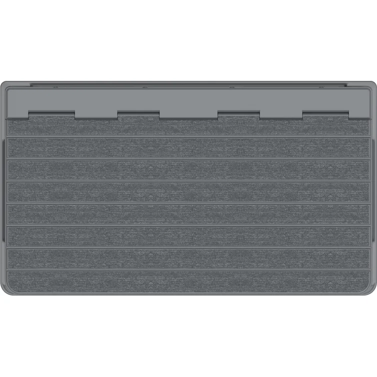 4 ft. 3 in. W x 2 ft. 5 in. D Plastic Horizontal Garbage Shed