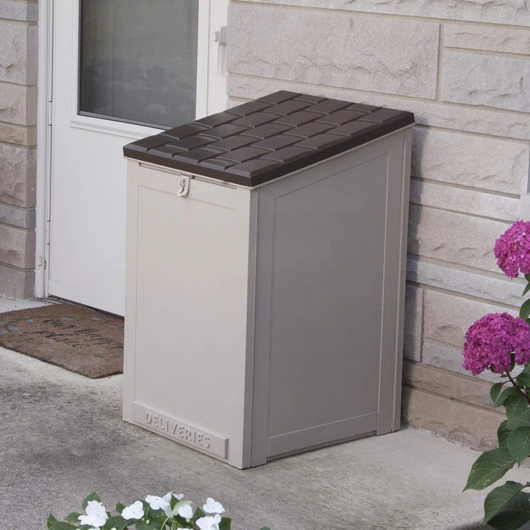 ColorLife 20.5'' W 45 Gallons Water Resistant Polypropylene Lockable Deck Box