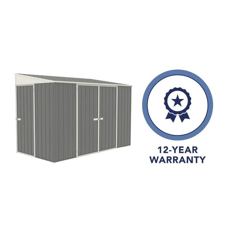 Durango 10 ft. W x 5 ft. D Metal Lean-To Bike Shed