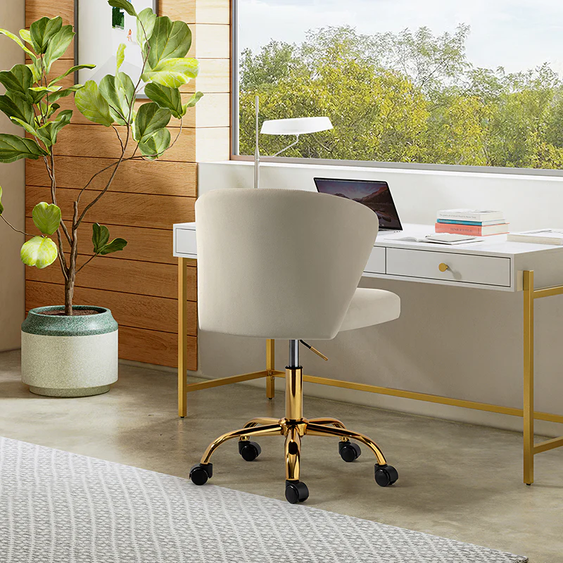 Chandra Velvet Office Chair