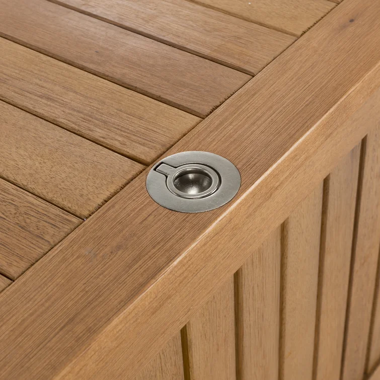 Safavieh Abri 47.6'' W Water Resistant Solid Wood Eucalyptus Deck Box