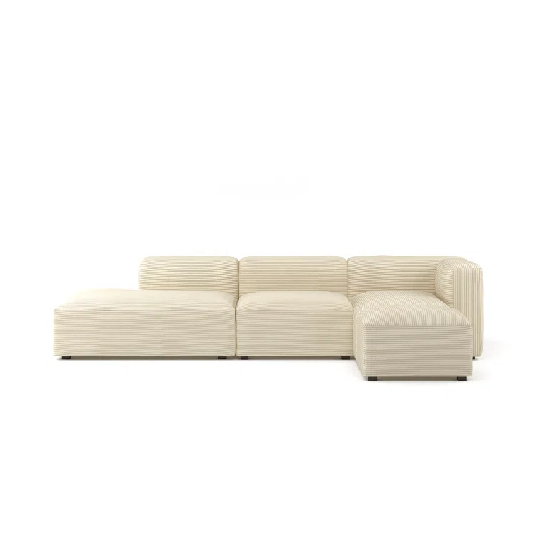Winnie 4 - Piece Corduroy Sectional