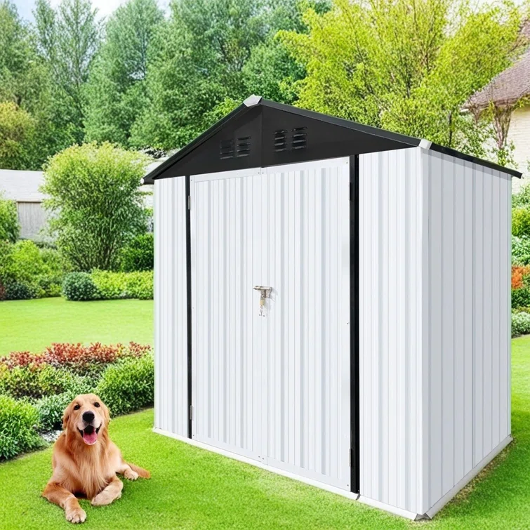Garden-Friendly 6 ft. W x 4 ft. D Metal Storage Shed