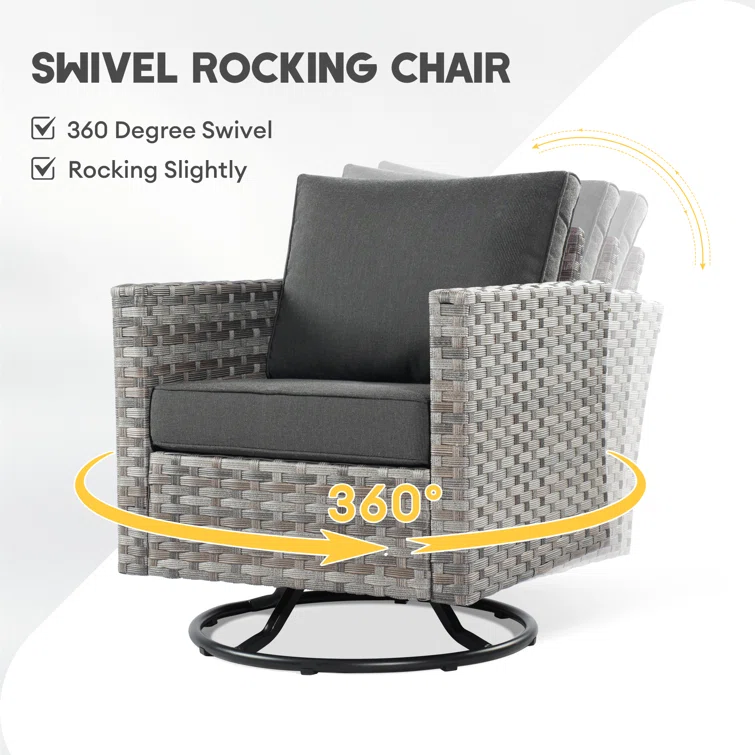 Virgen 5 - Person Outdoor Seating Group with Cushions
