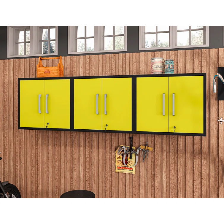 Aseem 3 Piece Single Storage Cabinet ( 25.59'' H x 85.05'' W x 14.96'' D)<!-- --> <!-- -->(Set of 3)