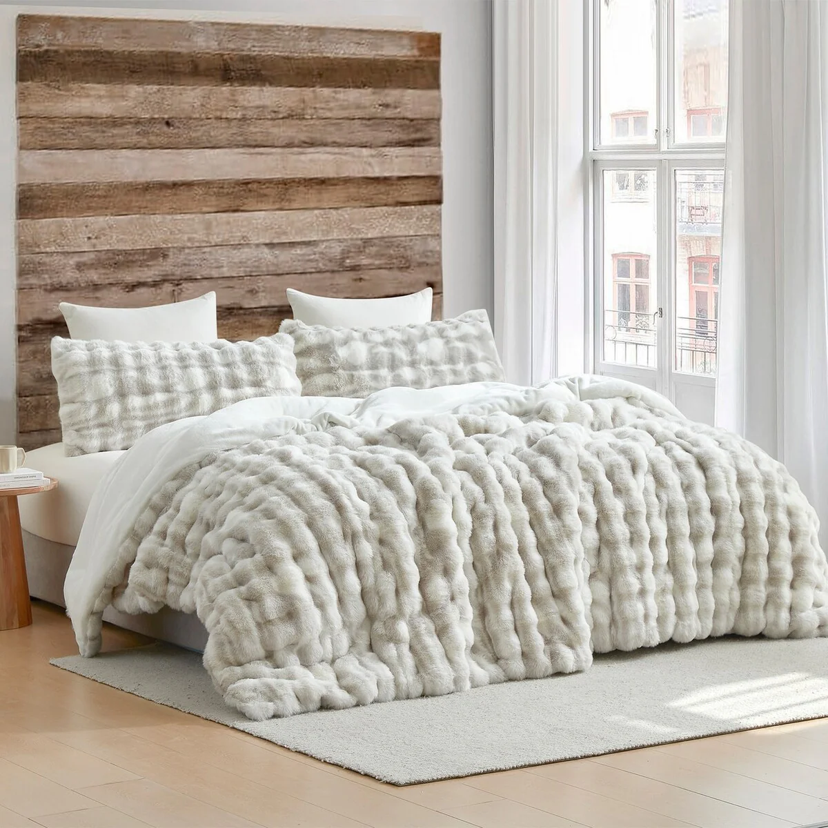 Oh Deer? - Coma Inducer? Oversized Comforter Set - White-Tailed Gray