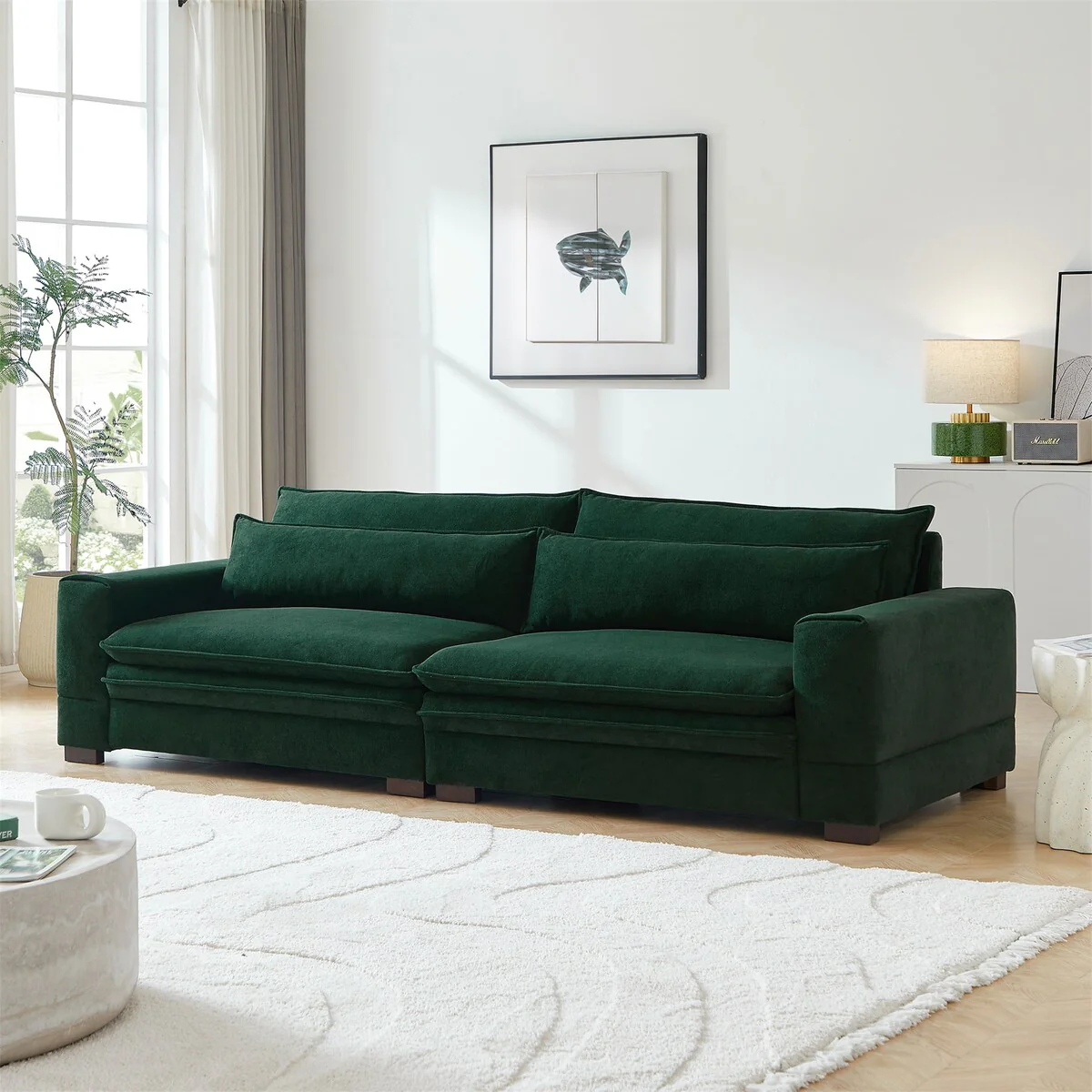 104.72'' Mid-Century Sofa Couch
