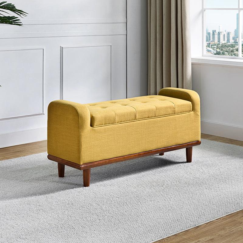Clover Upholstered Flip Top Storage Bench