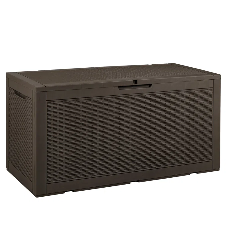 100 Gallon Water Resistant Plastic Deck Storage Container Box