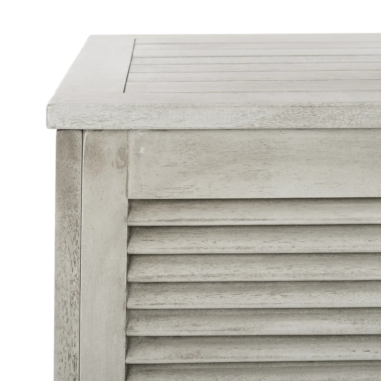 Birch Lane™ 47.2'' W 50 Gallons Solid Wood Eucalyptus Deck Box with Wheels