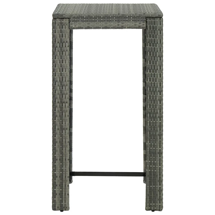 Patio Bar Set Outdoor Bistro Set Bar Stool Bistro Table Poly Rattan