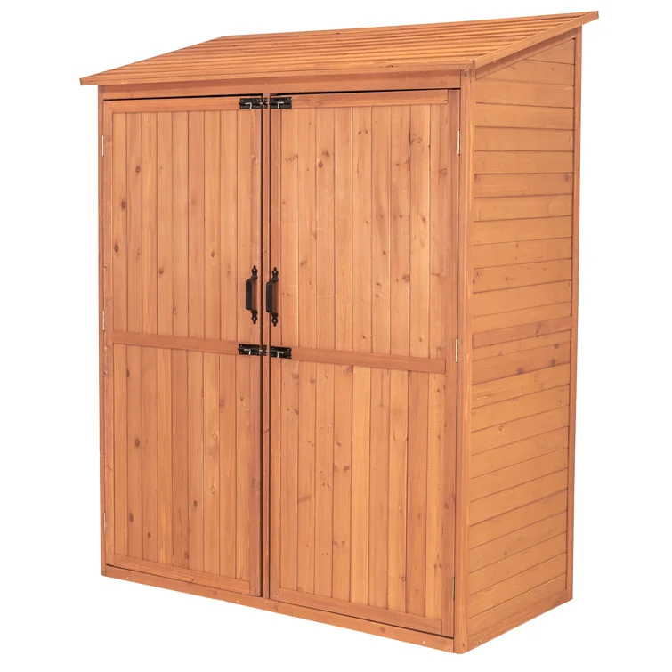 5 ft. W x 2.5 ft. D Solid Wood Lean-To Storage Shed