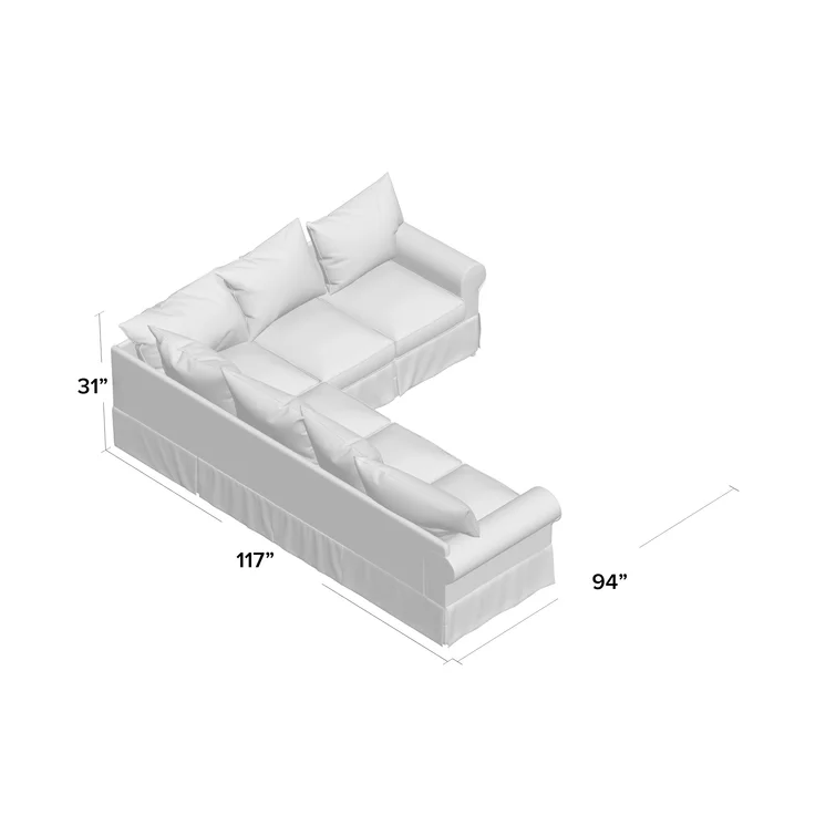 2 - Piece Upholstered Sectional