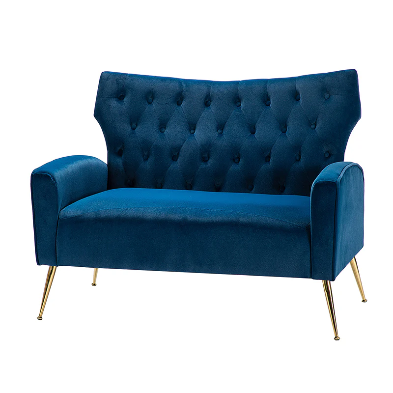 Amira Velvet 3-Piece Living Room Set