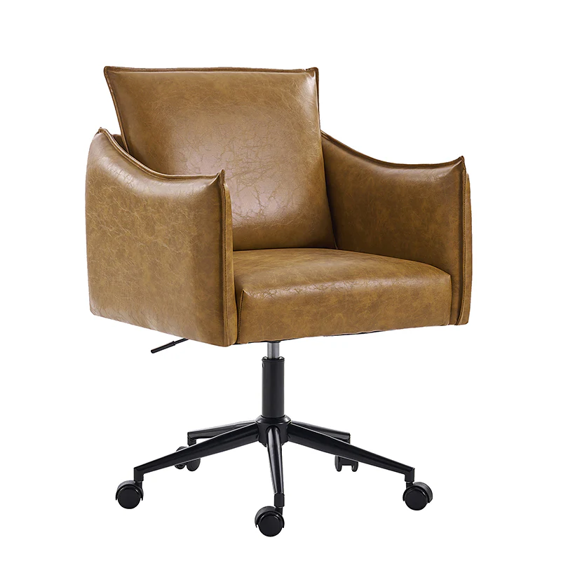 Fabius Mid-Century Modern Height-Adjustable Swivel Office Chair