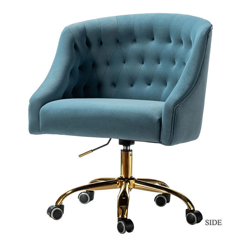 Penelope Velvet Tufted Office Chair