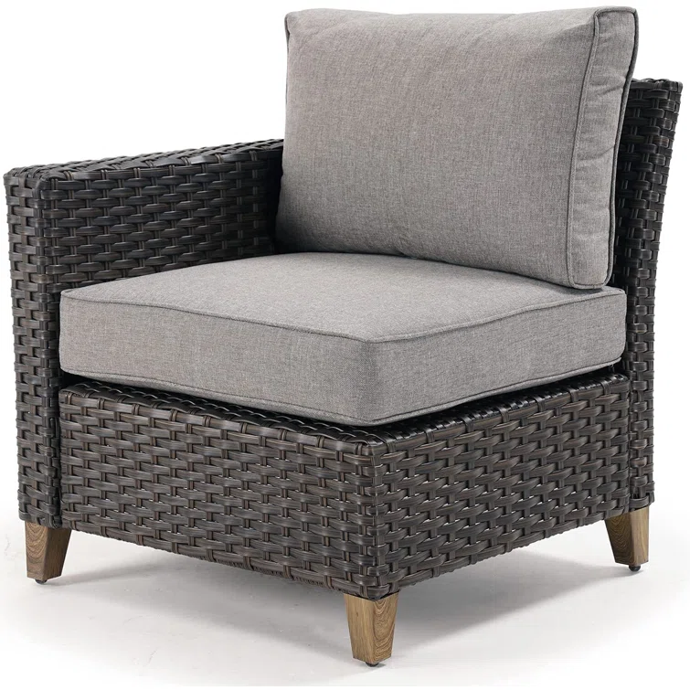 Melbourne 7-Pieces Wicker Sofa Seating Group  with Fire Pit Table Conversation Set
