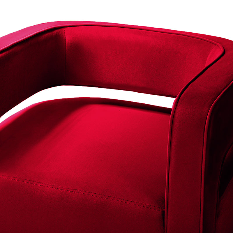 Agata Velvet Swivel Barrel Armchair