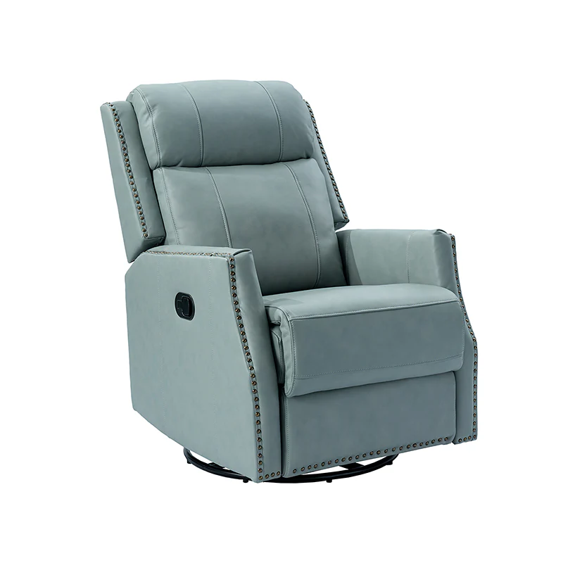 Epimetheus Genuine Leather Manual Swivel Recliner