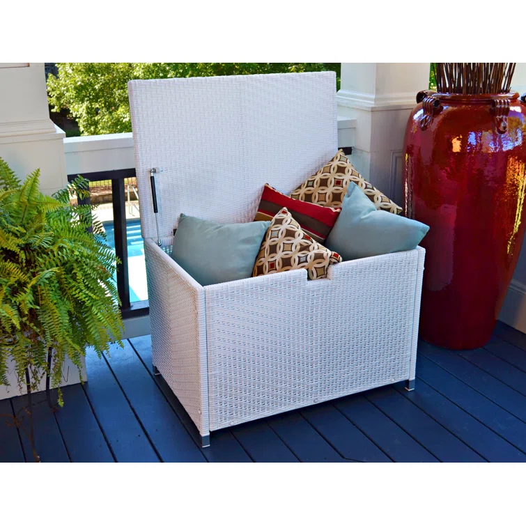 Tortuga Outdoor Stonewick 24'' W 86 Gallons Water Resistant Resin Deck Box