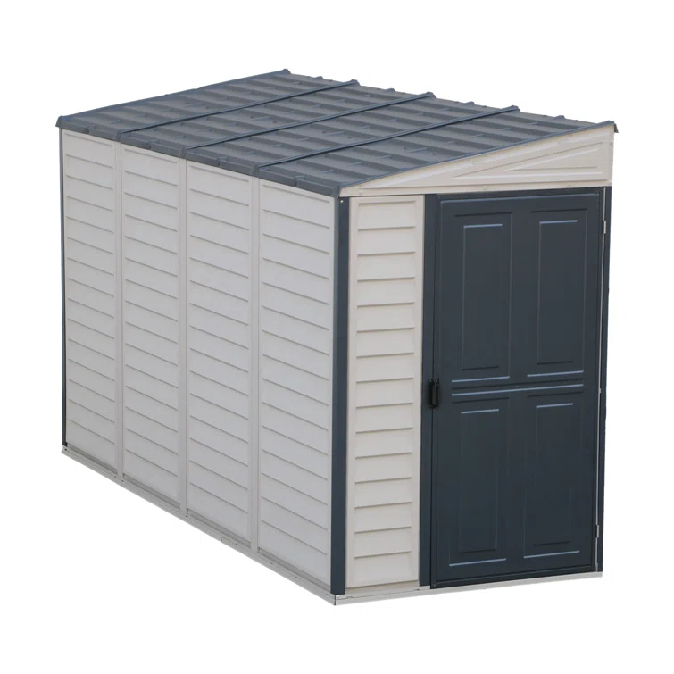 4 ft. W x 10 ft. D Plastic Storage Shed