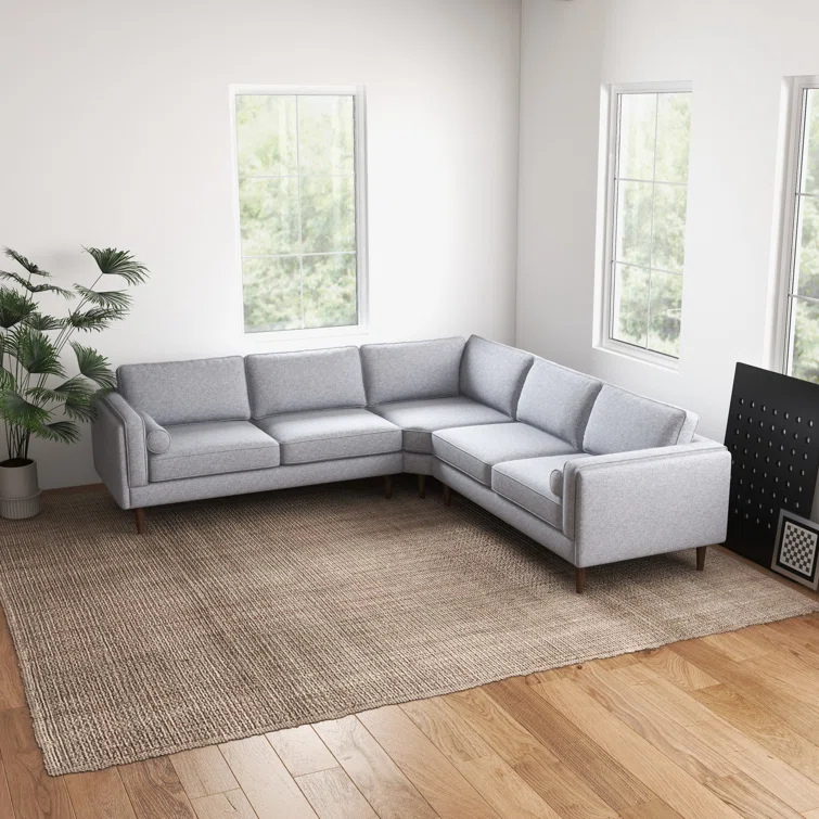 Elberon 3 - Piece Modern Living Room Symmetrical Corner Sofa