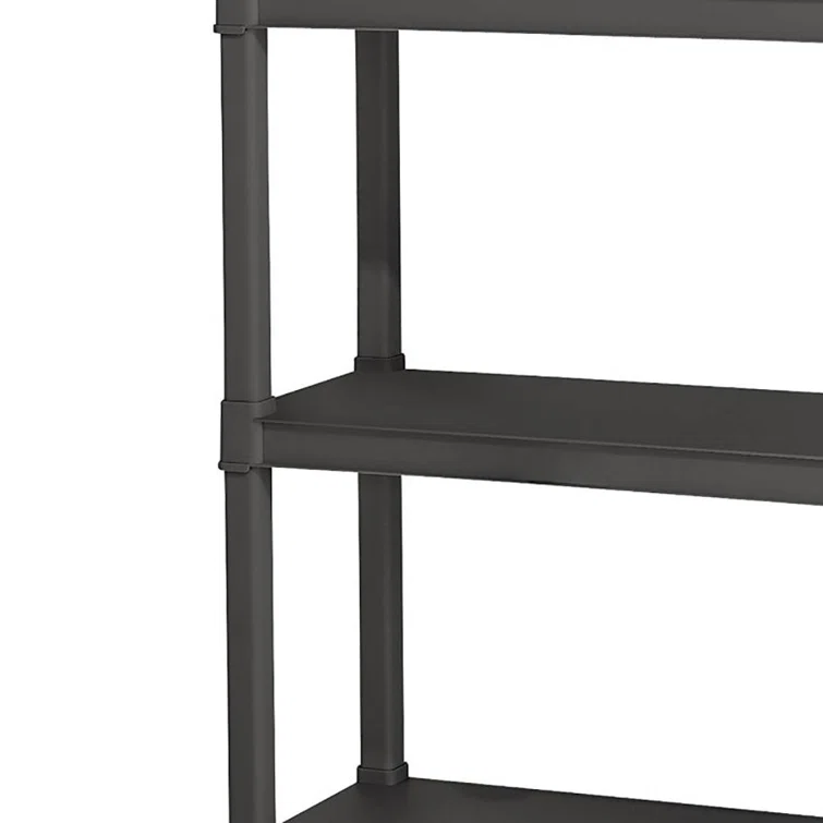 Sterilite 4 Shelf Unit Heavy Duty & Easy to Assemble Plastic Storage Unit