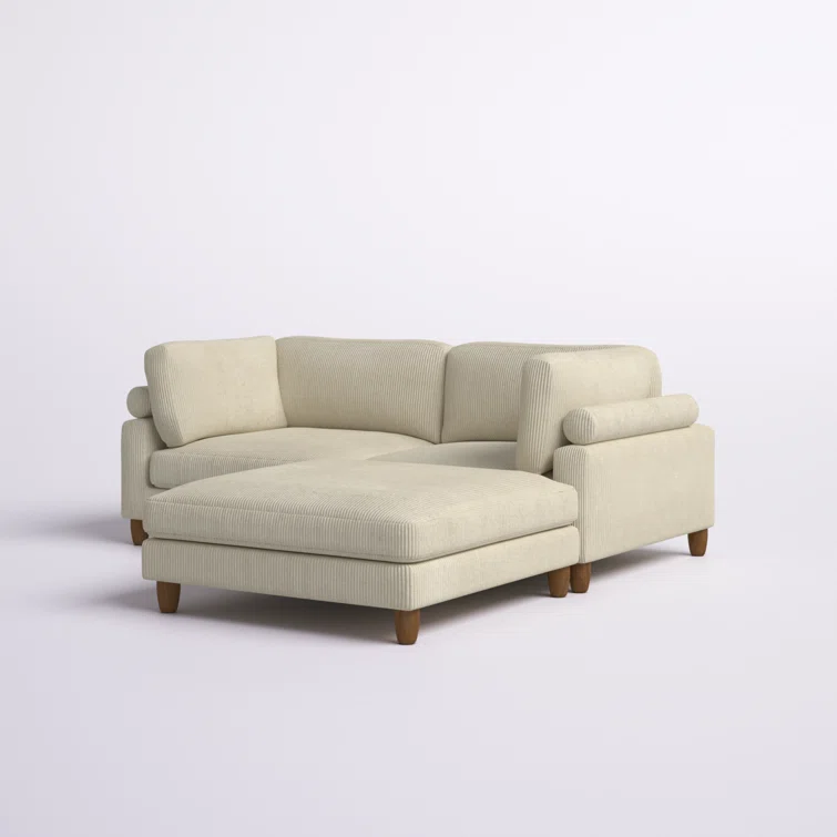Balsulto 3 - Piece Corduroy Sectional