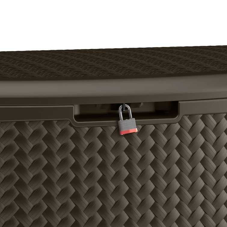 124 Gallon Water Resistant Herringbone Deck Box