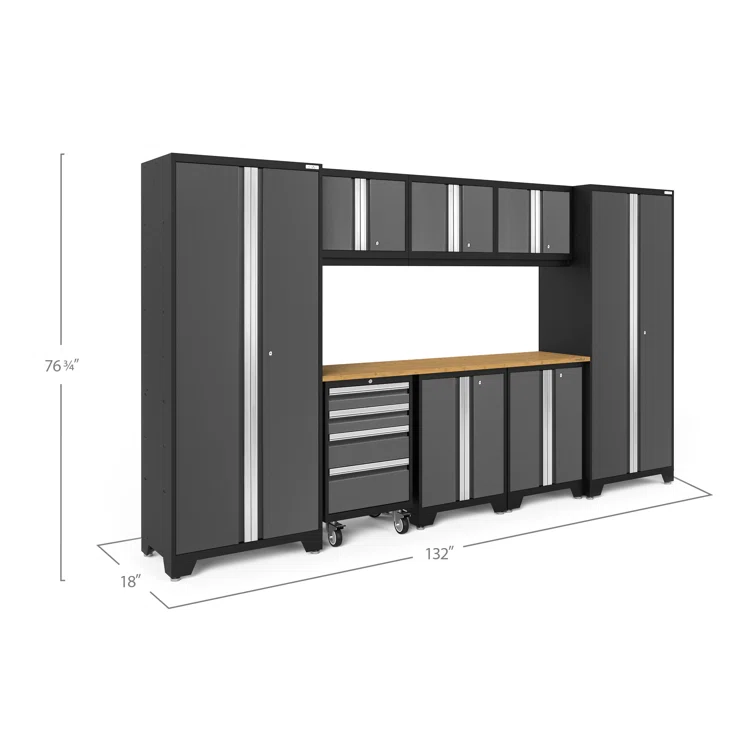 Bold Series 8 Piece Storage Cabinet