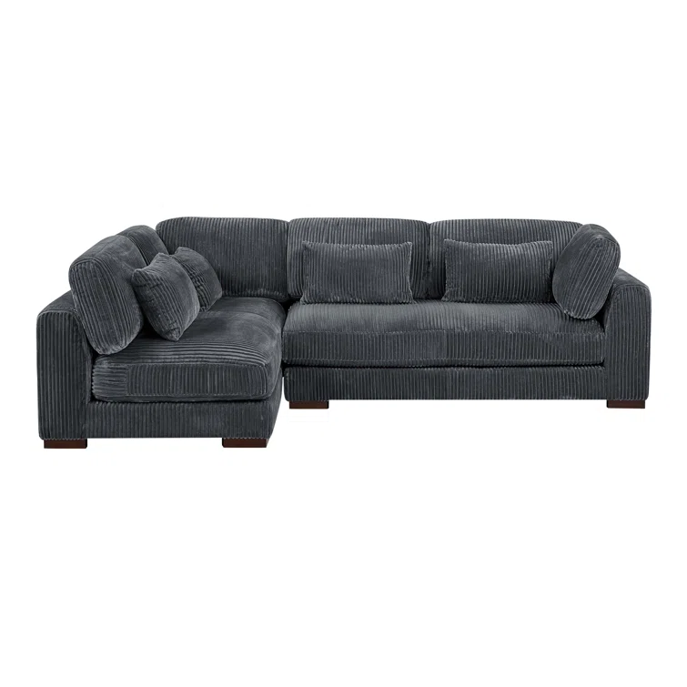 Basilius 2 - Piece Corduroy Sectional