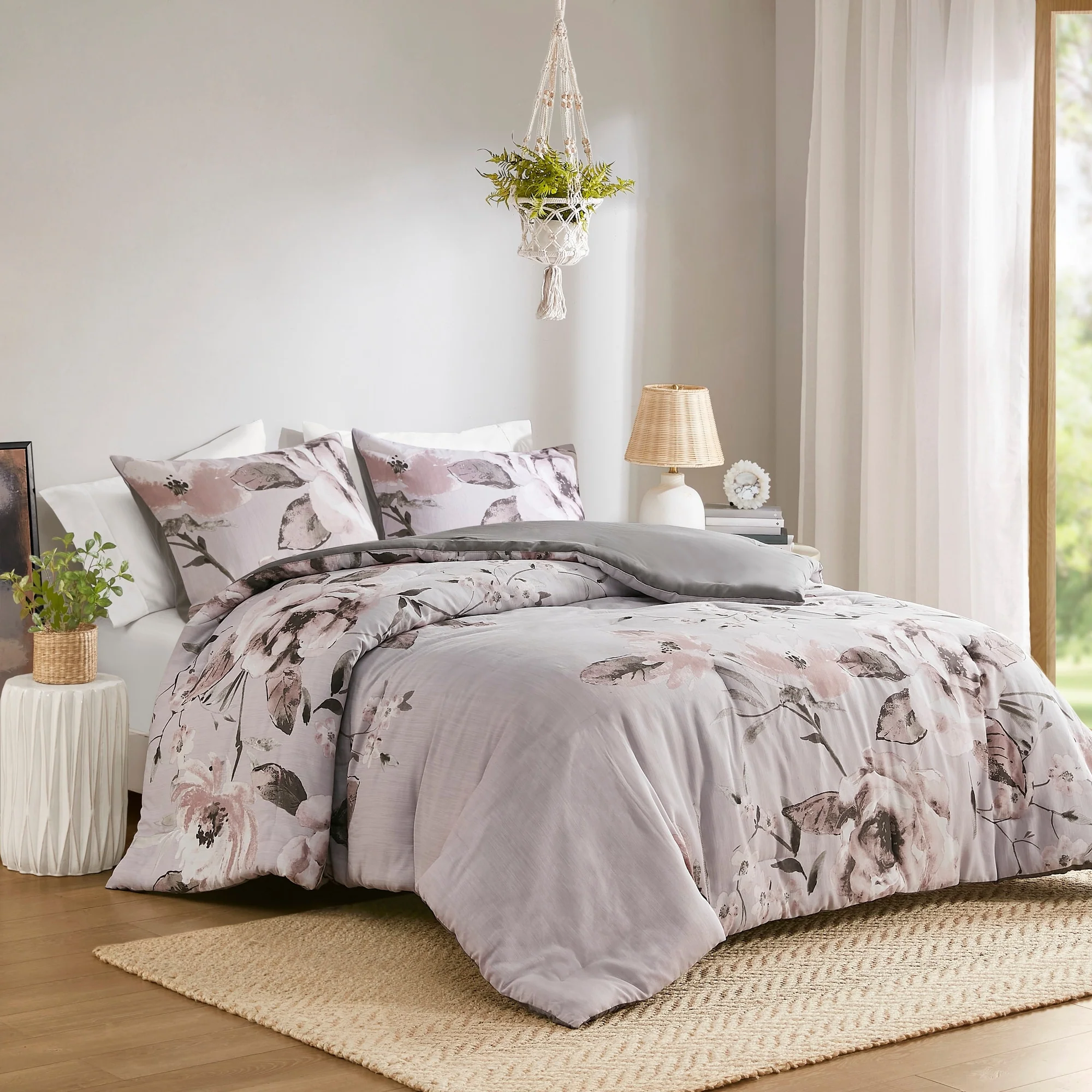 Madison Park Penelope 3 Piece Floral Printed Comforter Set