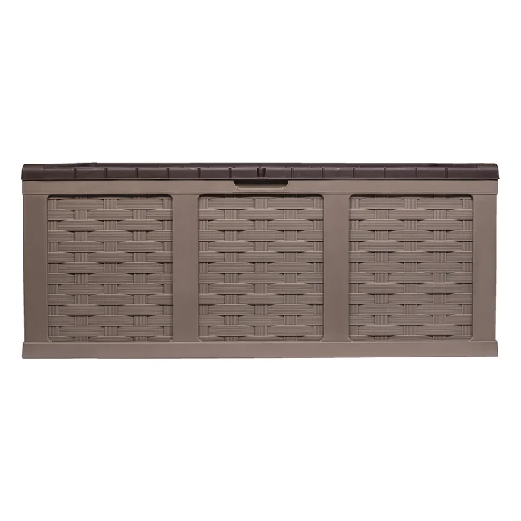 Rebrilliant Kenishia 62'' W 153 Gallons Water Resistant Plastic Lockable Deck Box