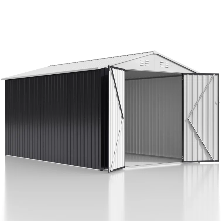 Lockable Doors 8 ft. W x 12 ft. D Metal Tool Shed