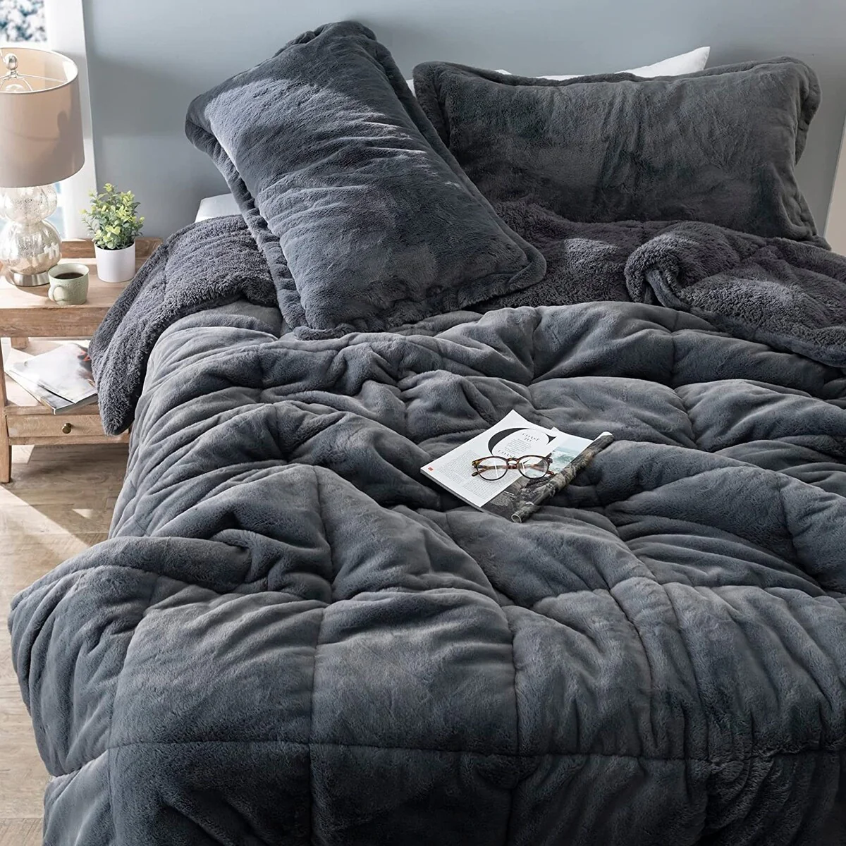 DG OG Chunky Bunny - Coma Inducer? Comforter Set - USA Lightweight Filled - Steel Gray