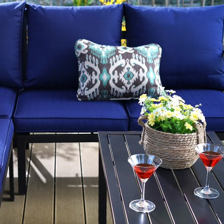 Romines 5 - Person Outdoor Seating Group with Cushions