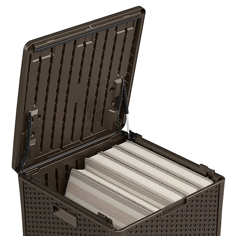 Suncast 26.75'' W 60 Gallons Water Resistant Resin Lockable Deck Box