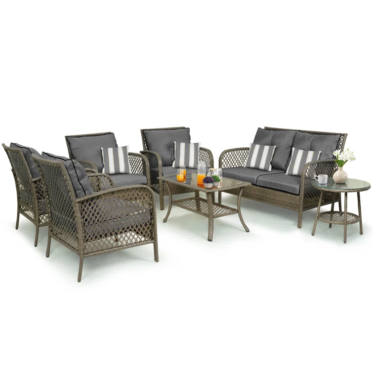 Fruitville 6 - Person Outdoor Seating Group with Cushions