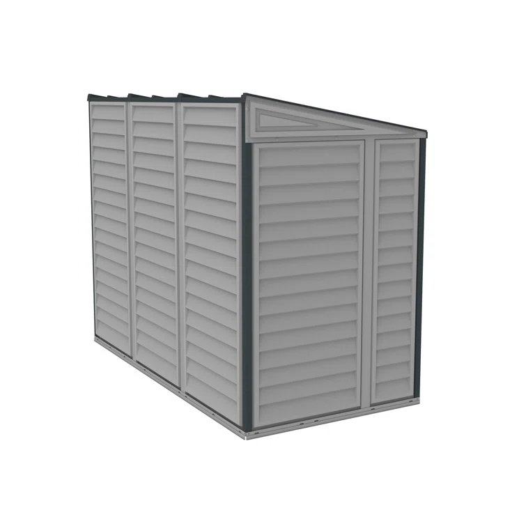 4 ft. W x 8 ft. D Plastic Lean-to Storage Shed