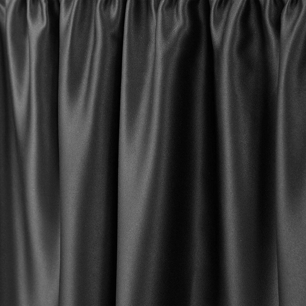 Luxury Plush Extended Dorm Sized Bed Skirt Panel with Ties (1 Panel) - For Raised or lofted beds