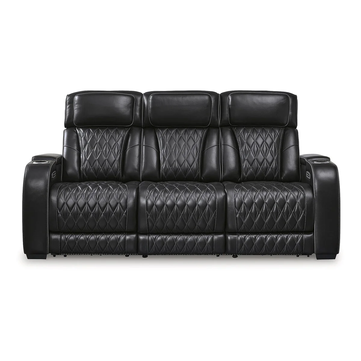 Signature Design by Ashley Boyington Black Power Reclining Sofa - 86