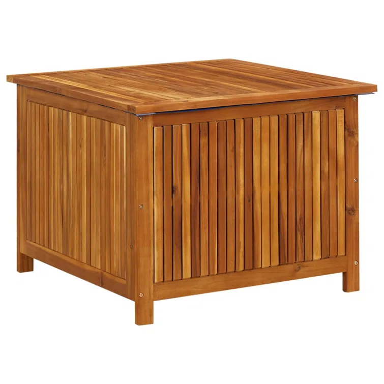 Outdoor Storage Deck Box Chest for Patio Cushions Tools Solid Acacia Wood