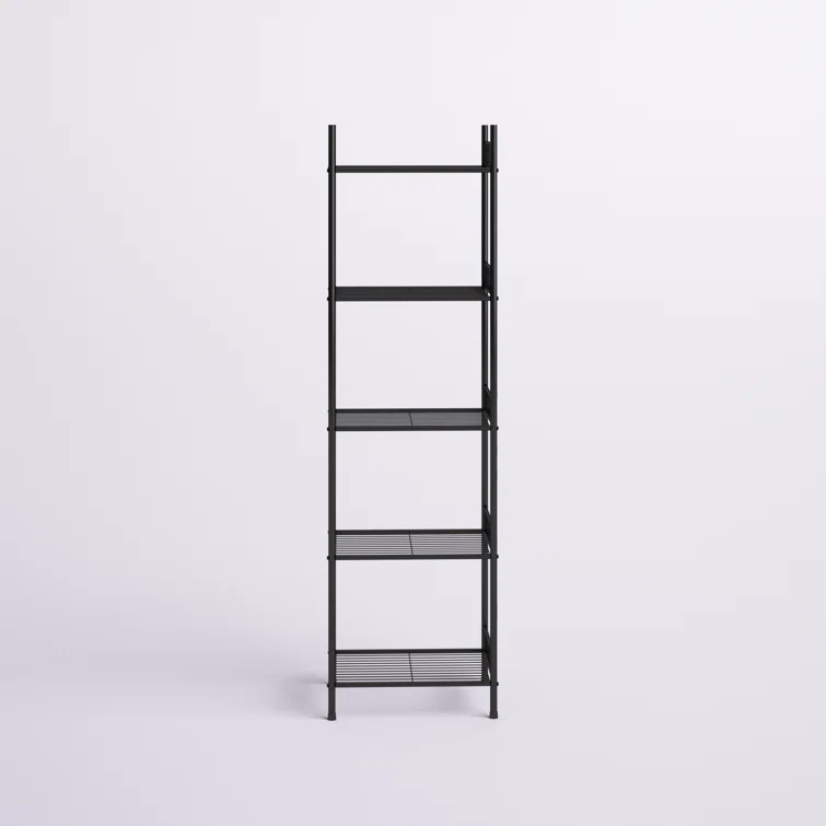Moffitt 57" H x 12.6" W x 16.3" D 5 Tier Wire Shelving Unit Metal Storage Organizer Rack