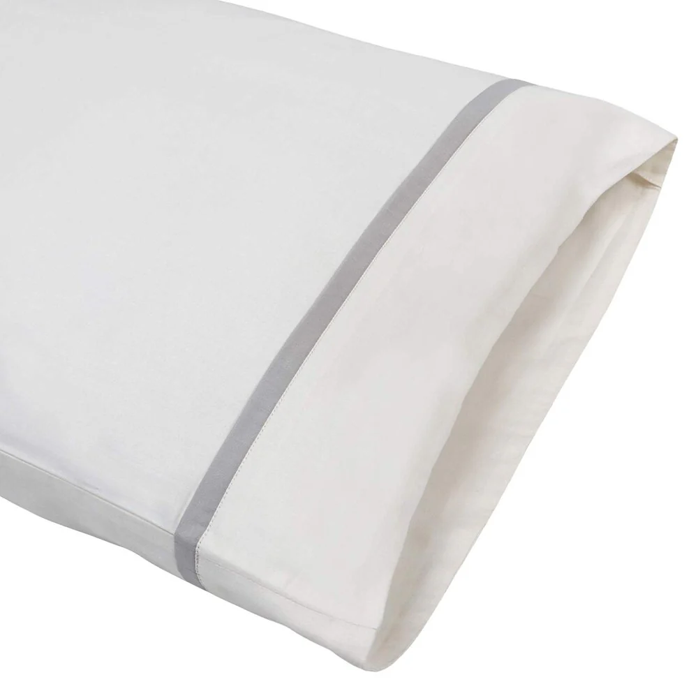 Pillow Case 100% Fine Smooth Long Staple Cotton Sateen 300TC White 4
