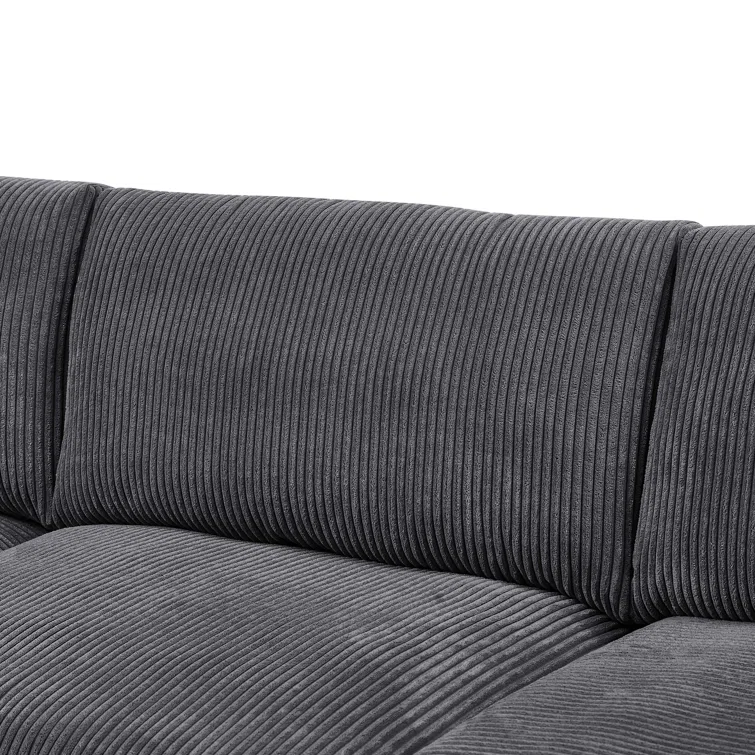 6 - Piece Corduroy Sectional