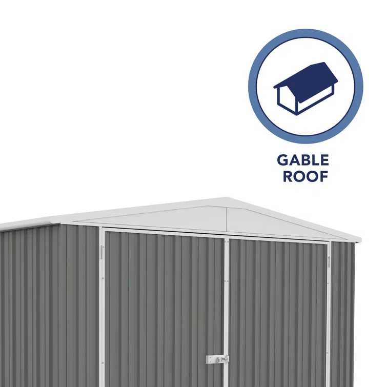 Utility 10 ft. W x 20 ft. D Galvanized Steel Storage Shed